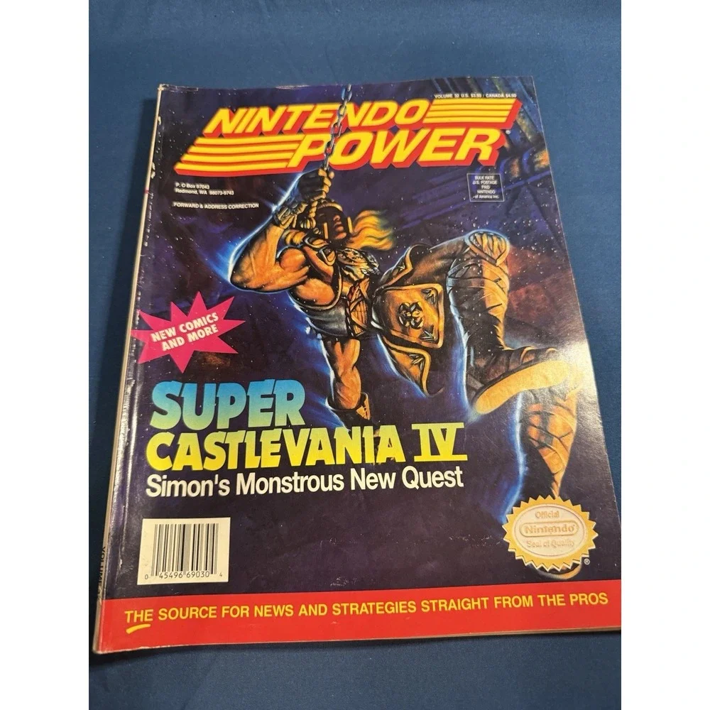 Nintendo Power Magazine Volume 32 Super Castlevania IV With Poster & Inserts!‎